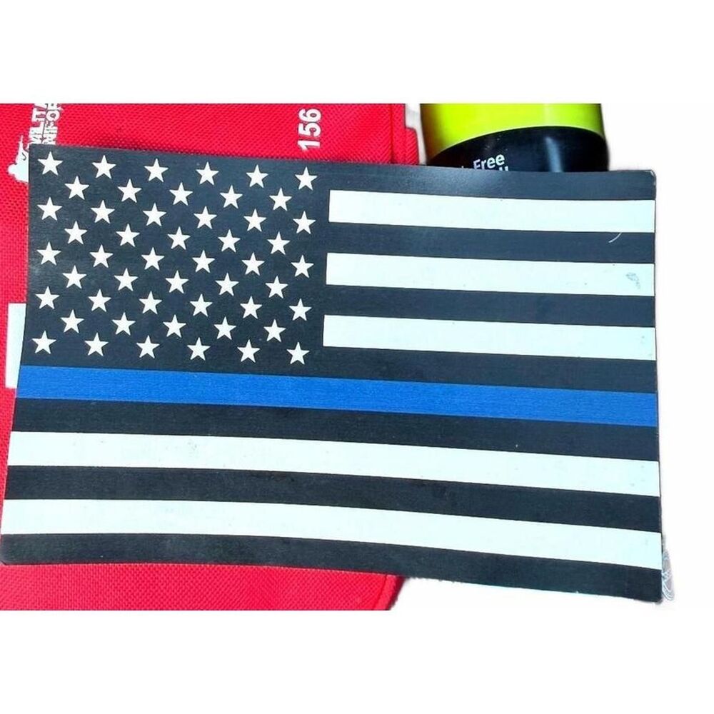 american support blue lives flag Black and Blue Decor-home-accesories bumper